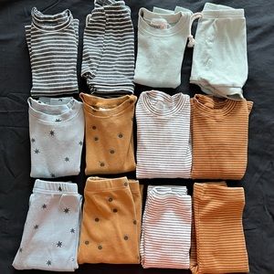 Mebie Baby pajama bundle, 6 sets, 3T(1 set 2T)